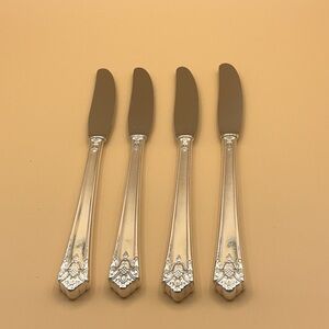 1847 Rogers Bros (IS) Her Majesty - Four Modern Hollow Knife - Grill #3